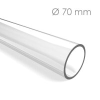 Tube Plexi PMMA Transparent diam 70 ep 2 mm