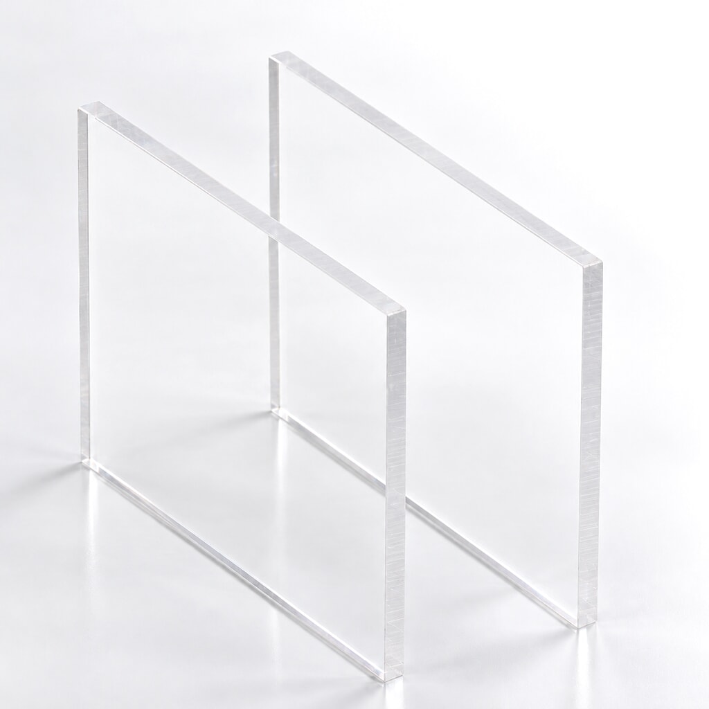 Miniature Plaque PLEXIGLAS® GS transparente ep 5 mm chants bruts