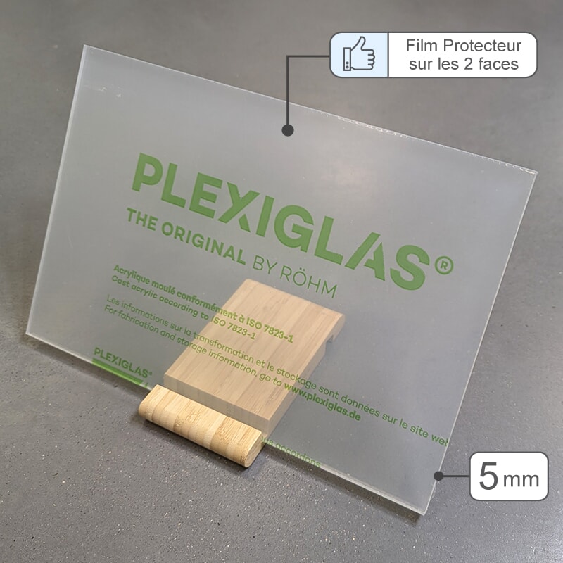 Miniature Plaque Plexiglas avec Film de Protection