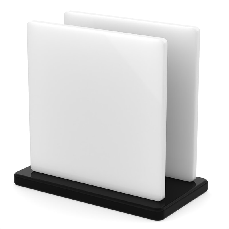 Miniature Plaque Plexiglass Blanc Opal ep 5 mm ref : Setacryl 2008 - Altuglas 100-27000 - Plexiglas WH02 - Perspex 1T04