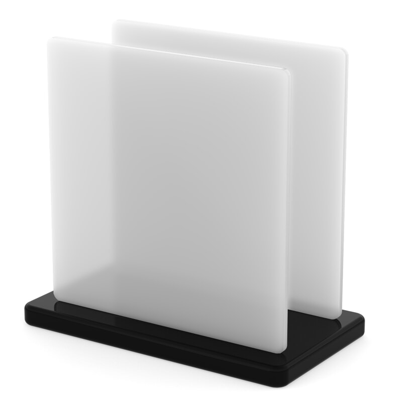 Miniature Plaque Plexiglass Blanc Opal Clair ep 3 mm ref : Setacryl 2009 - Altuglas 100-27018 - Plexiglas WH10 - Perspex 030