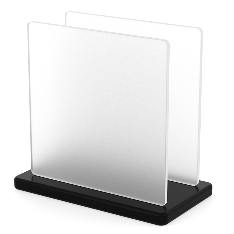 Miniature Plaque Plexiglass Satin Mat Blanc ep 3 mm ref : Altuglas 145-27014 - Satinglas 51100 - Plexiglas WH10