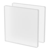 Plexiglass sur Mesure Satin Mat Blanc ep 8 mm ref : Satinice WH10