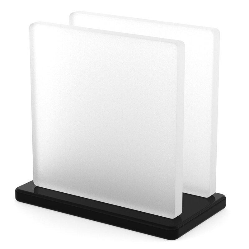 Miniature Plaque Plexiglass Satin Mat Blanc ep 8 mm ref : Altuglas 145-27014 - Satinglas 51100 - Plexiglas WH10