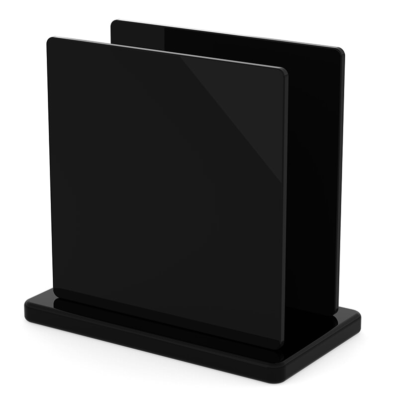 Miniature Plaque Plexiglass Noir Brillant ep 3 mm ref : Setacryl 4881 - Plexiglas 9H01 - Perspex 9T30 - Altuglas 101-48000
