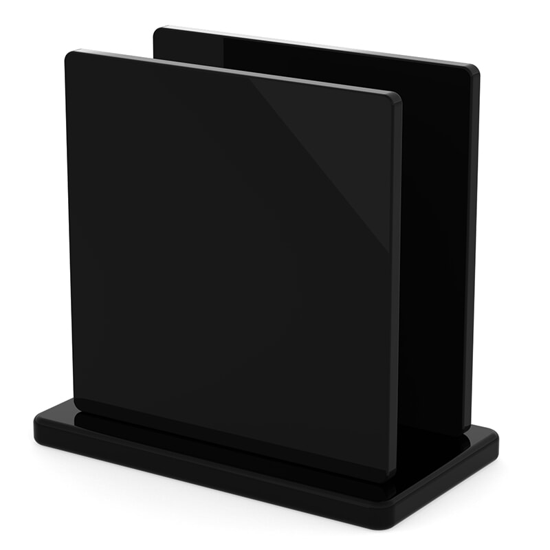 Miniature Plaque Plexiglass Noir Brillant ep 5 mm ref : Setacryl 4881 - Plexiglas 9H01 - Perspex 9T30 - Altuglas 101-48000