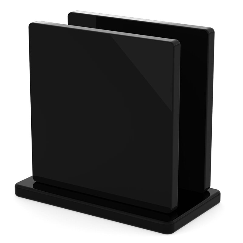Miniature Plaque Plexiglass Coulé Noir Brillant ep 8 mm ref : Setacryl 4881 - Plexiglas 9H01 - Perspex 9T30 - Altuglas 101-48000