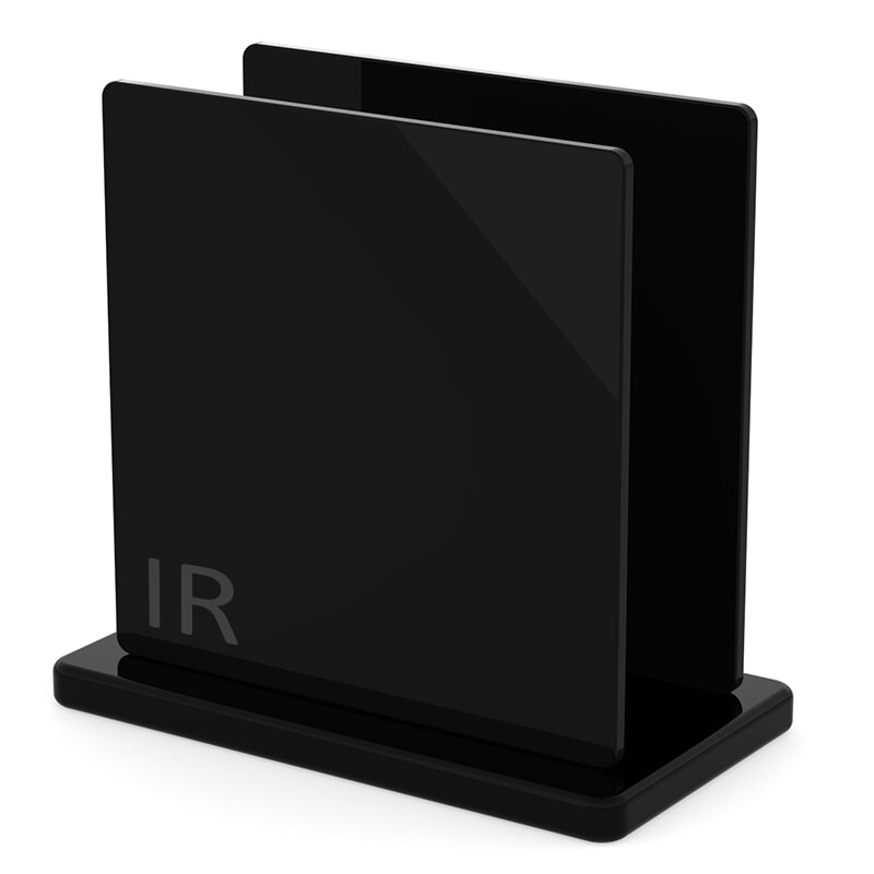 Miniature Plaque Plexiglass Coulé Noir IR ep 3 mm ref : Plexiglas 9C20