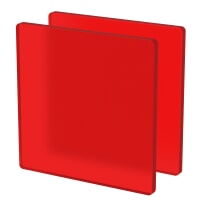 Plexiglass sur Mesure Rouge Mat ep 6 mm ref : Altuglas 145 12018