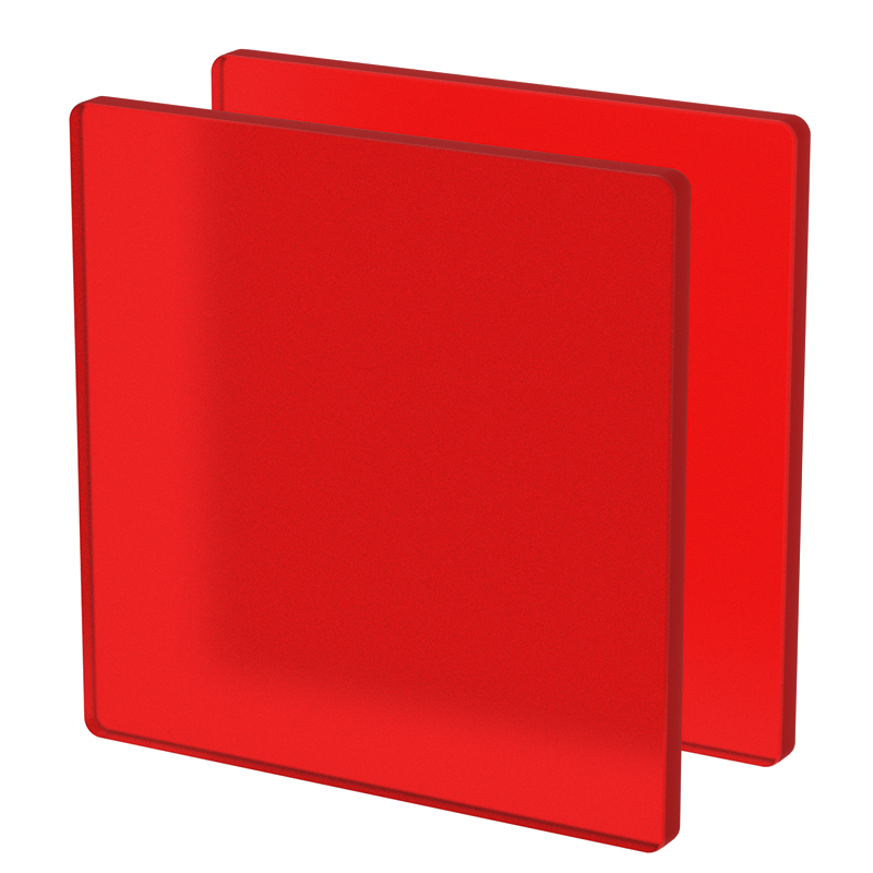 Plexiglass sur Mesure Rouge Mat ep 6 mm ref : Altuglas 145 12018