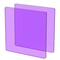 Plexiglass sur Mesure Teinté Violet ep 3 mm ref : Setacryl 1231