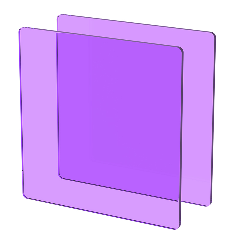 Plexiglass sur Mesure Teinté Violet ep 3 mm ref : Setacryl 1231