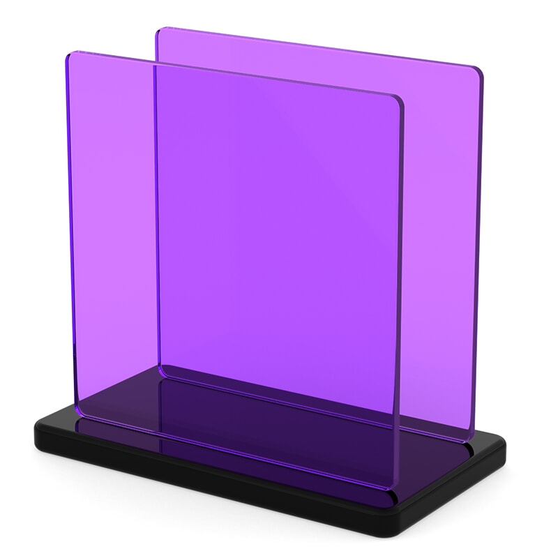 Miniature Plaque Plexiglass Teinté Violet ep 3 mm ref : Setacryl 1231
