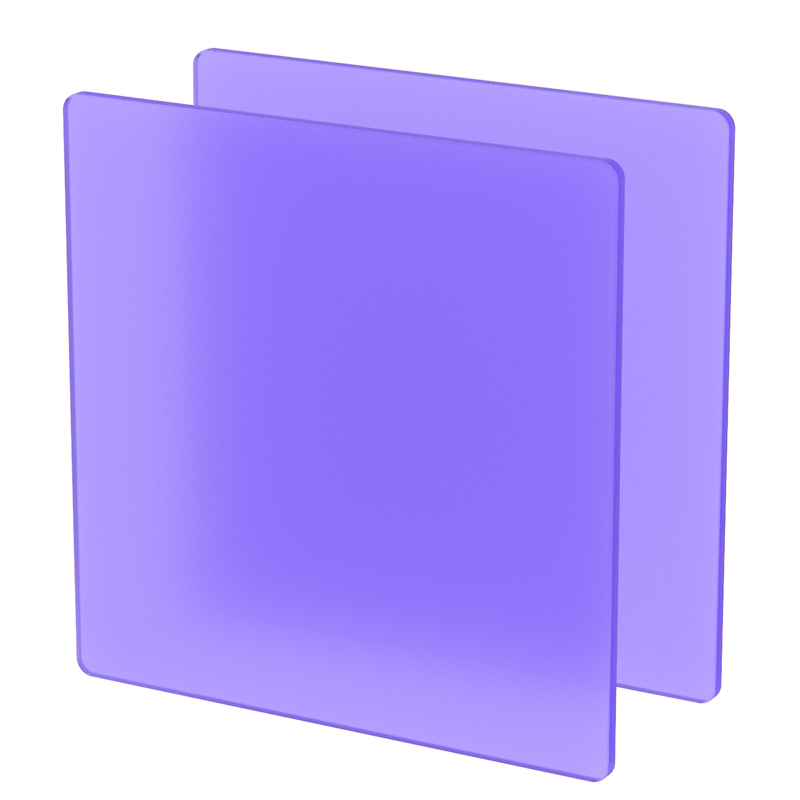 Plexiglass sur Mesure Violet mat ep 3 mm ref : Perspex Frost 7T58