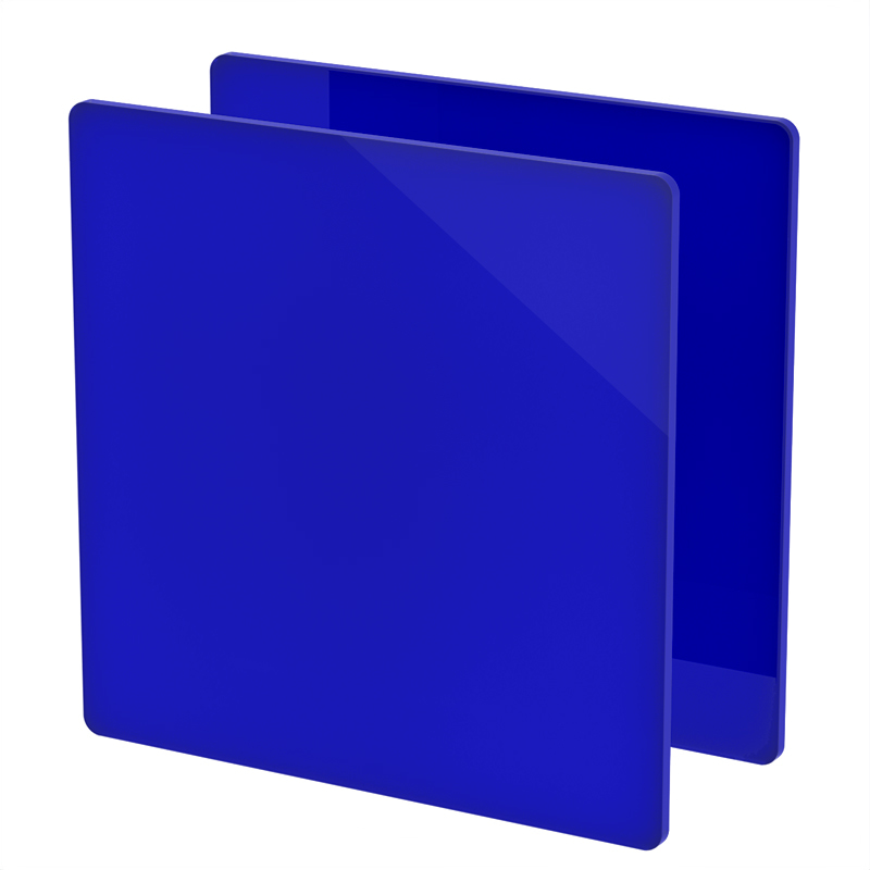 Plexiglass sur Mesure Bleu Foncé Opal ep 3 mm ref : Altuglas 100 23003
