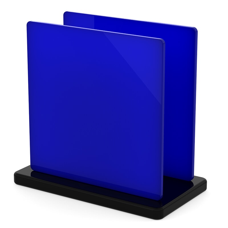 Miniature Plaque Plexiglass Bleu Foncé Opal ep 3 mm ref : Altuglas 100 23003