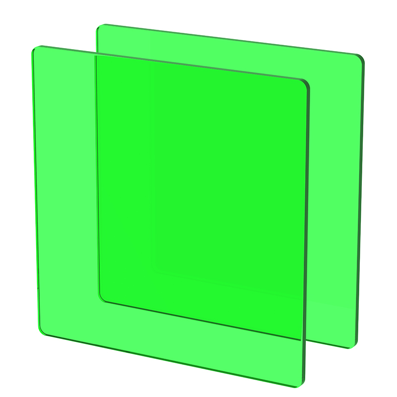 Plexiglass sur Mesure Teinté Vert Clair ep 3 mm ref : Setacryl 1050