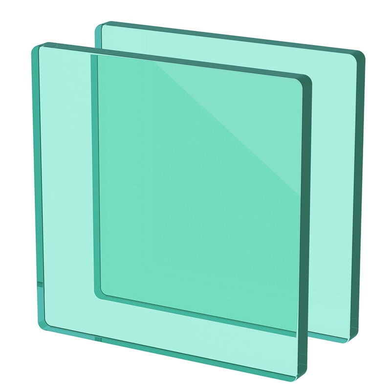 Miniature Plexiglass sur Mesure Fumé Vert ep 8 mm ref : Altuglas 100 14004