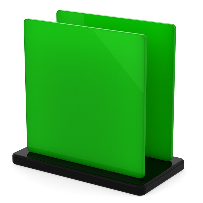 Miniature Plaque Plexiglass Vert Clair Opal ep 3 mm ref : Setacryl 2057 - Perspex 6205 -