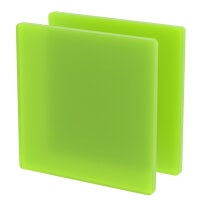 Plexiglass sur Mesure Vert Kiwi Mat ep 6 mm ref : Satinice 6H07