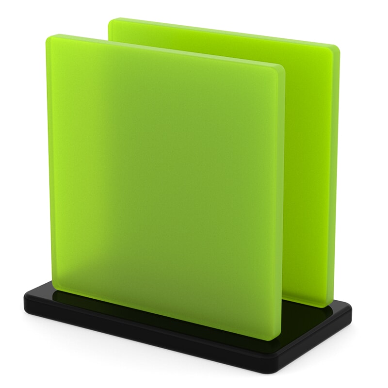 Miniature Plaque Plexiglas Vert Kiwi Mat ep 6 mm ref : Plexiglas 6H07