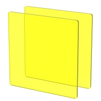 Plexiglass sur Mesure Teinté Jaune ep 3 mm ref : Setacryl 1014