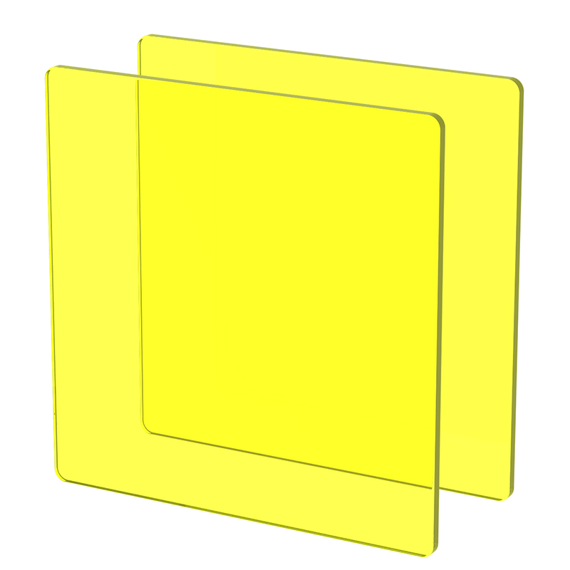Plexiglass sur Mesure Teinté Jaune ep 3 mm ref : Setacryl 1014