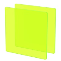 Plexiglass sur Mesure Jaune Fluo ep 3 mm ref : Perspex 6T66