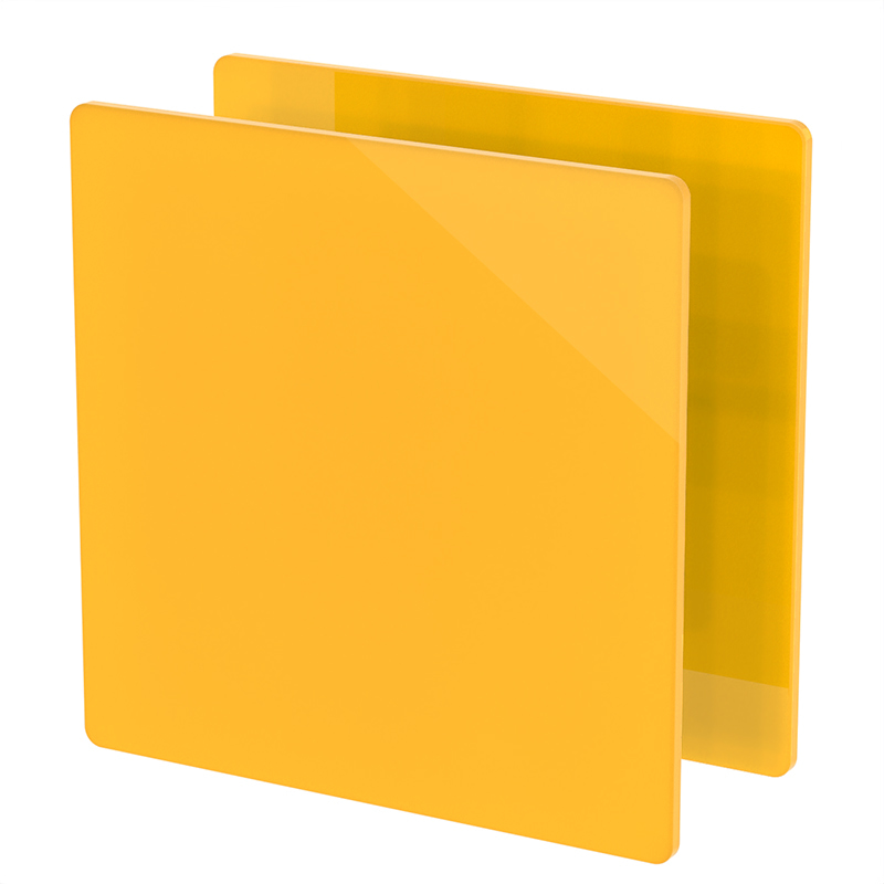 Plexiglass sur Mesure Jaune Opal ep 3 mm ref : Altuglas 100 21045