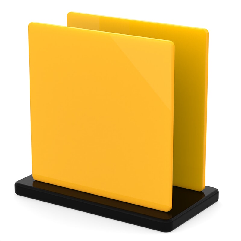 Miniature Plaque Plexiglass Jaune Opal ep 3 mm ref : Setacryl 2211 - Plexiglas 1H07