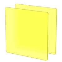 Plexiglass sur Mesure Jaune Mat ep 3mm ref : Perspex Frost 2T07