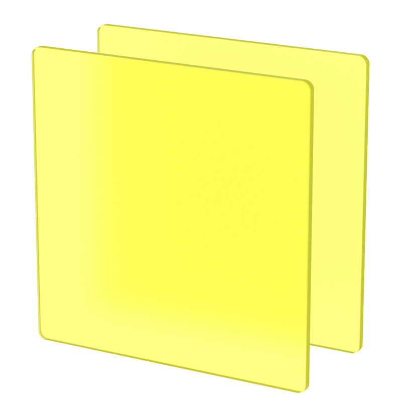 Plexiglass sur Mesure Jaune Mat ep 3mm ref : Perspex Frost 2T07