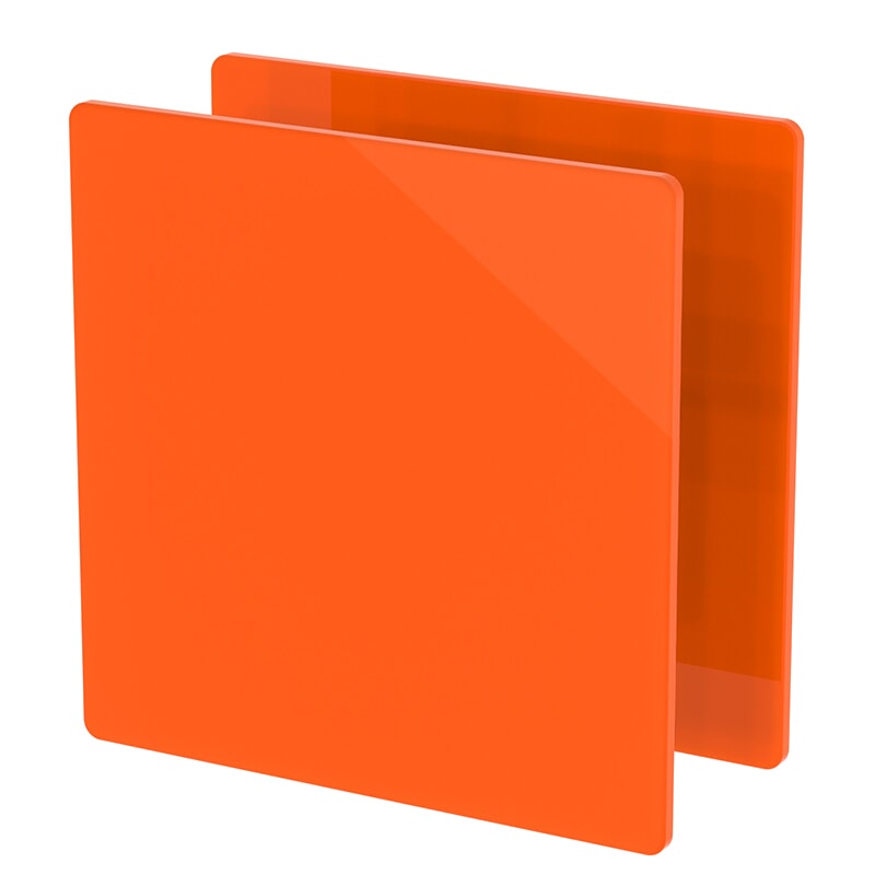 Miniature Plexiglass sur Mesure Orange Opal ep 3 mm ref : Altuglas 100 25001