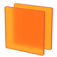Plexiglass sur Mesure Orange mat ep 6 mm ref : Altuglas 145 15007