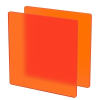 Plexiglass sur Mesure Orange Mat ep 3 mm ref : Satinglas 51013