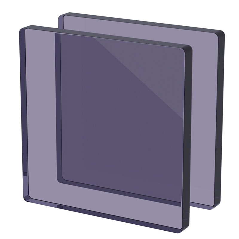 Miniature Plexiglass sur Mesure Fumé Gris ep 10 mm ref : Altuglas 100 16321