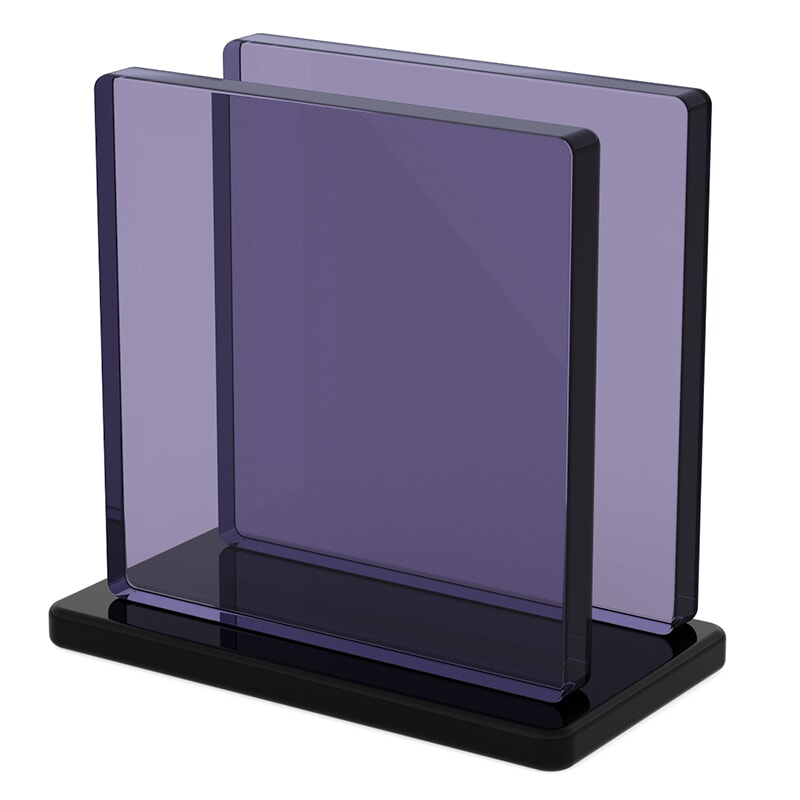 Miniature Plaque Plexiglass Fumé Gris ep 10 mm ref : Perspex 9T20