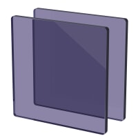 Plexiglass sur Mesure Fumé Gris ep 6 mm ref : Altuglas 100 16321