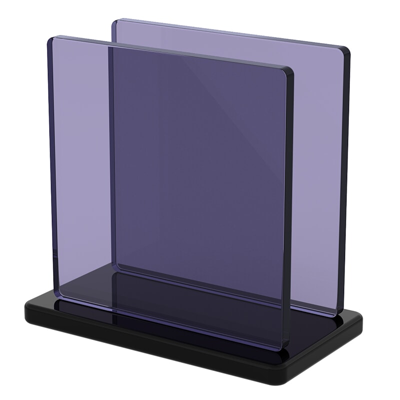 Miniature Plaque Plexiglass Fumé Gris ep 6 mm ref : Perspex 9T20