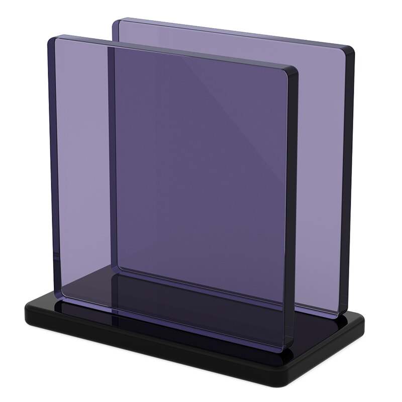 Miniature Plaque Plexiglass Fumé Gris ep 8 mm ref : Perspex 9T20