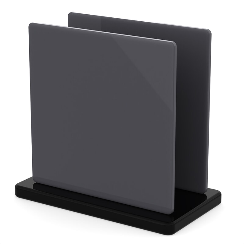 Miniature Plaque Plexiglass Gris Foncé ep 3 mm ref : Setacryl 4074