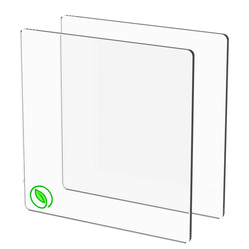 Miniature Plaque Plexiglass Recyclé Transparent ep 3 mm ref : Perspex re XT Pro Terra
