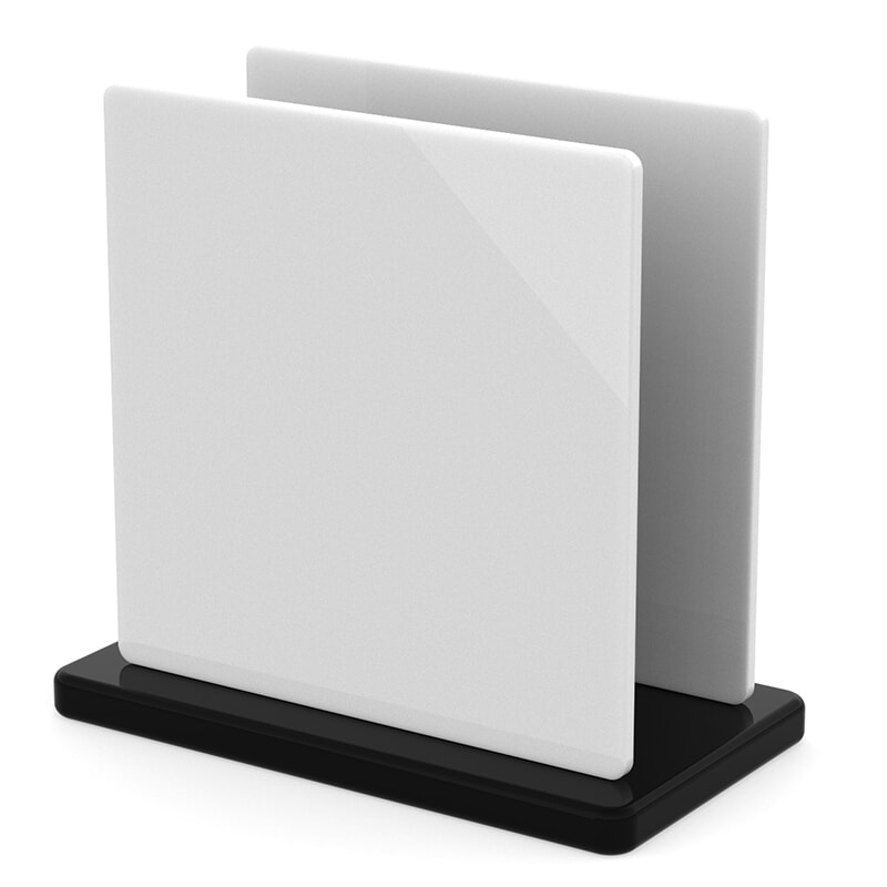 Miniature Plaque Plexiglass XT Blanc Opaque ep 3 mm ref : Lexan Exell D - Palsun - Makrolon UV