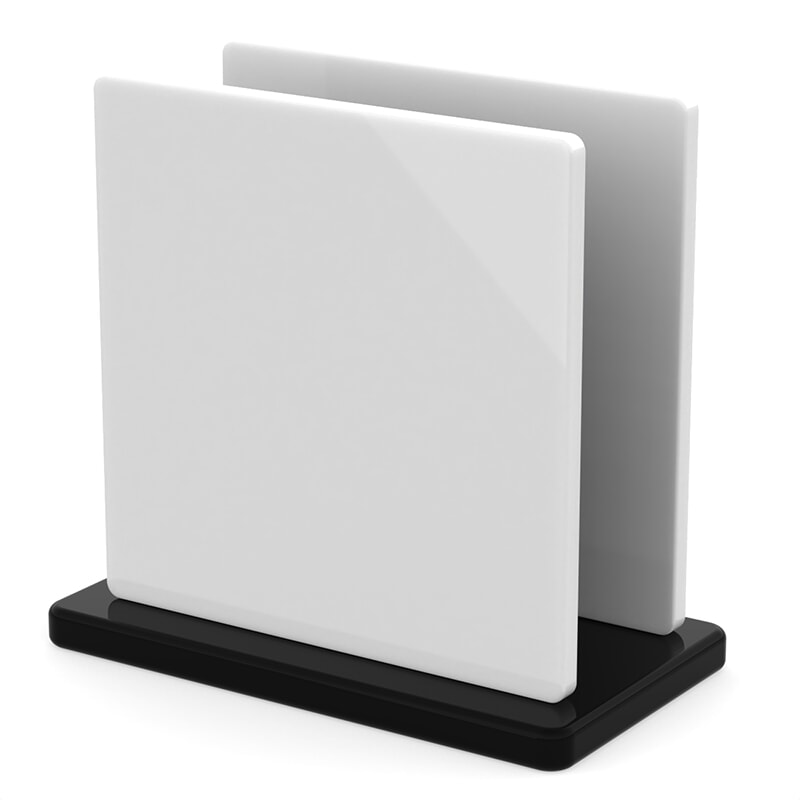 Miniature Plaque Plexiglass XT Blanc Opaque ep 5 mm ref : Lexan Exell D - Palsun - Makrolon UV