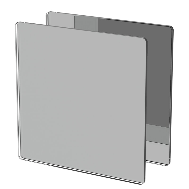 Miniature Plexiglass sur Mesure Miroir Argent ep 3 mm ref : Optix Miroir Argent