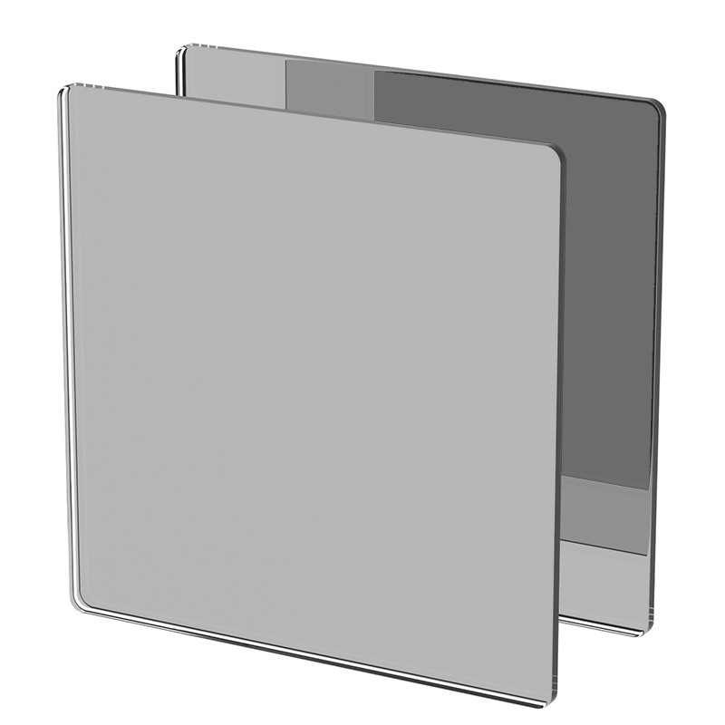 Plexiglass sur Mesure Miroir Argent ep 3 mm ref : Optix Miroir Argent
