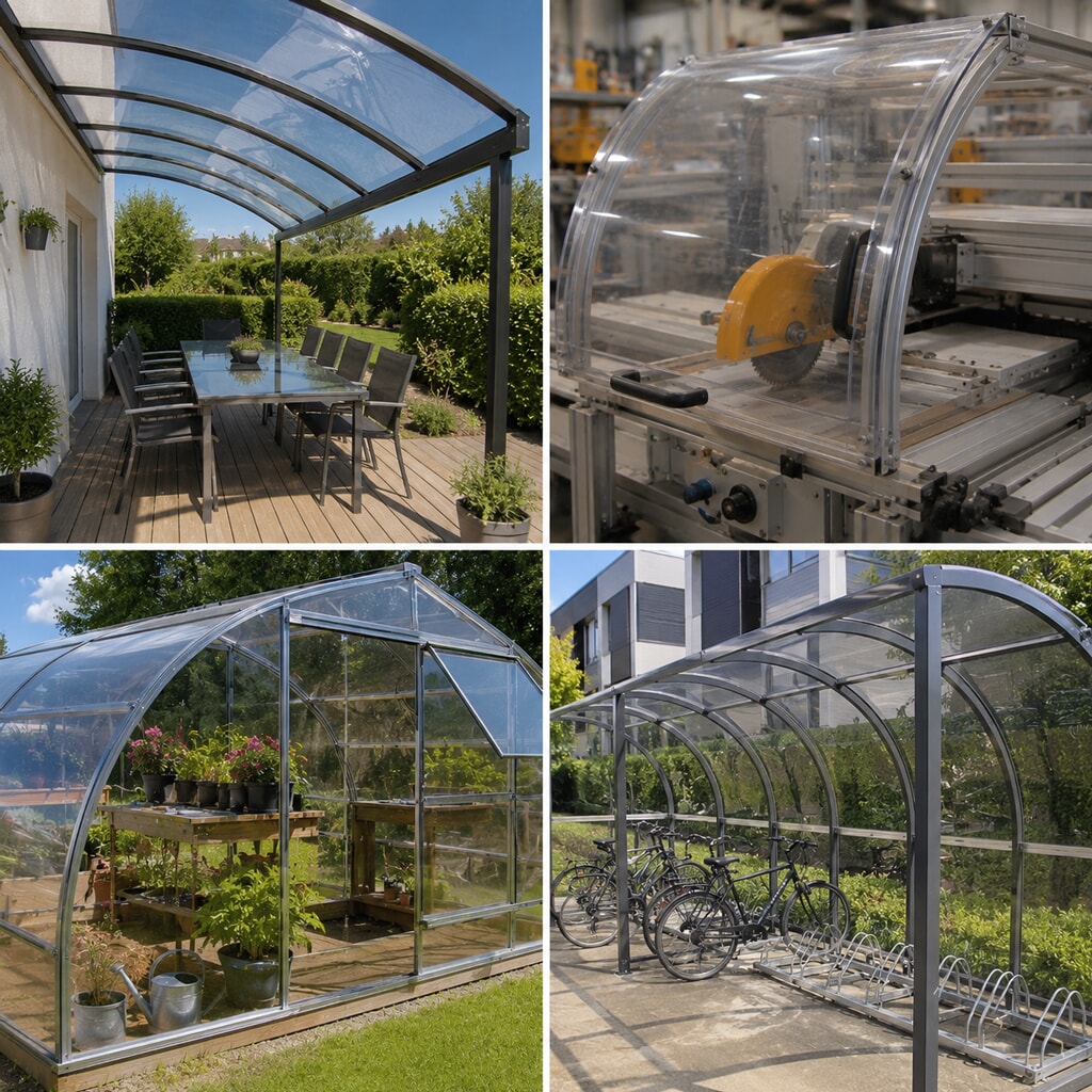 Miniature Exemples utilisation du polycarbonate transparent ep 3 mm