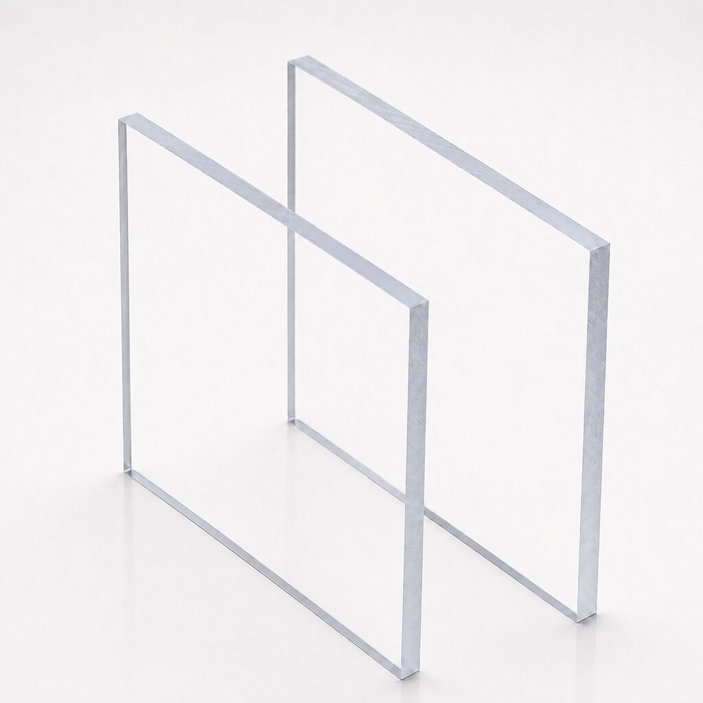Miniature Plaque Polycarbonate Transparent plein ep 5 mm ref : Lexan Exell D - Palsun - Makrolon UV