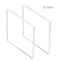 Plaque Polycarbonate Transparent ep 6 mm ref : Palsun Lexan