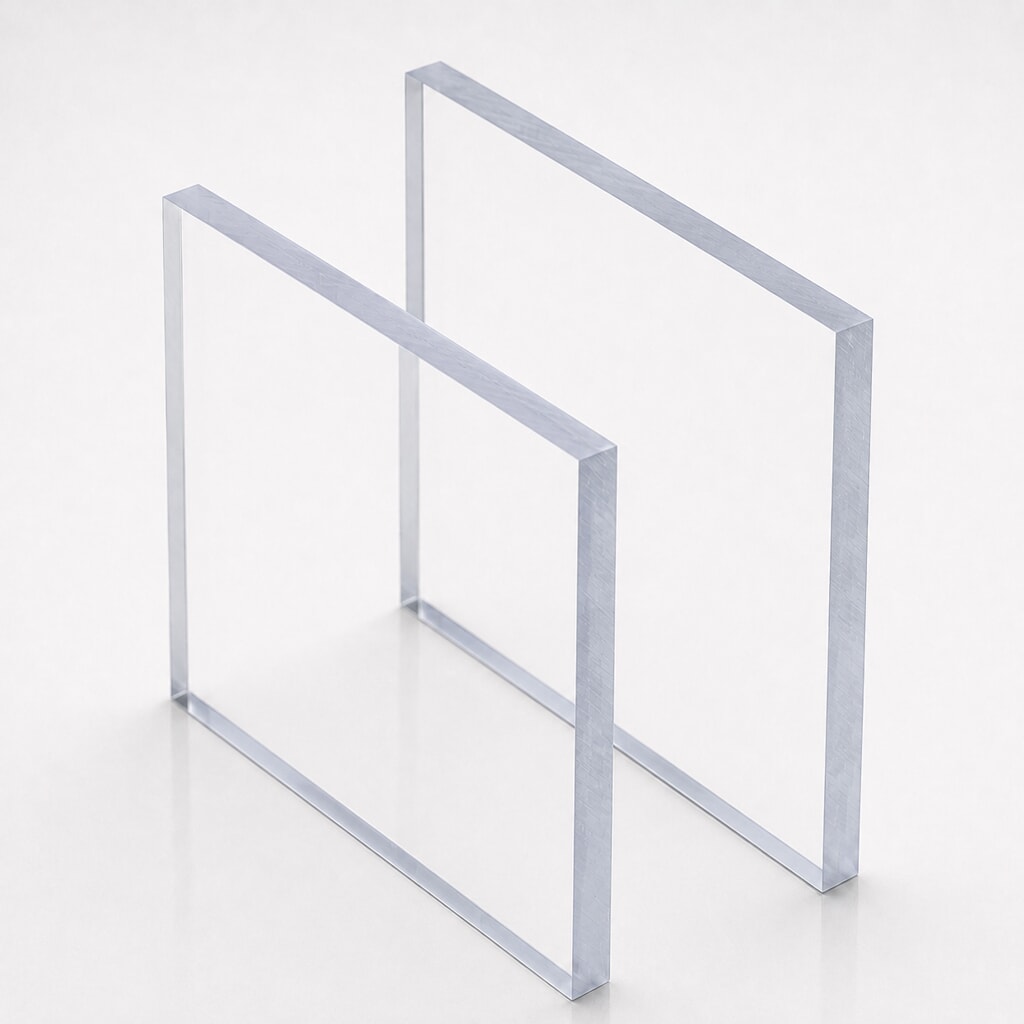 Miniature Polycarbonate plein transparent ep 8 mm